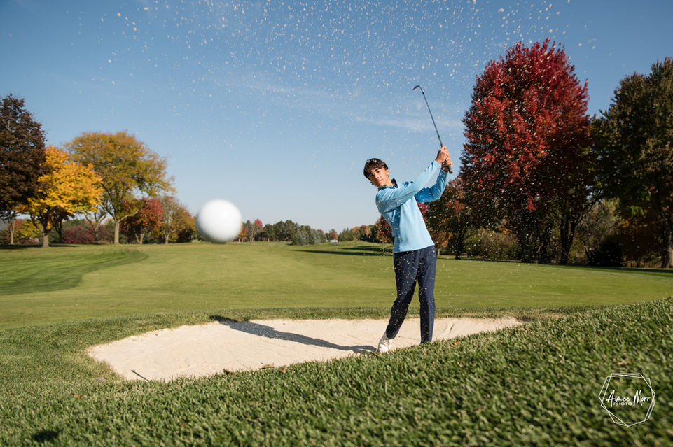 Senior Pictures Michigan. Senior boy golf