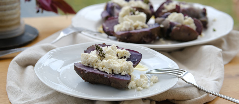 Vijolični krompir v oblicah