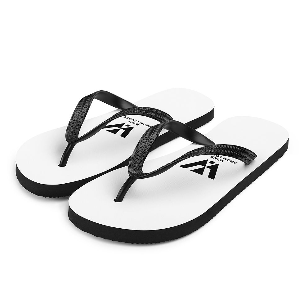 Thumbnail: Wins From Losses Unisex Flip-Flops