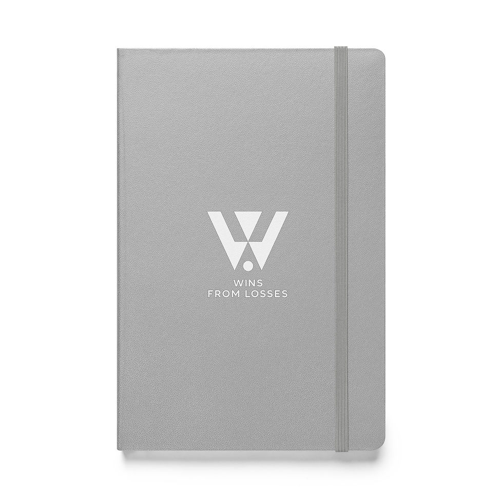Thumbnail: Wins From Losses Hardcover Bound Notebook Journal