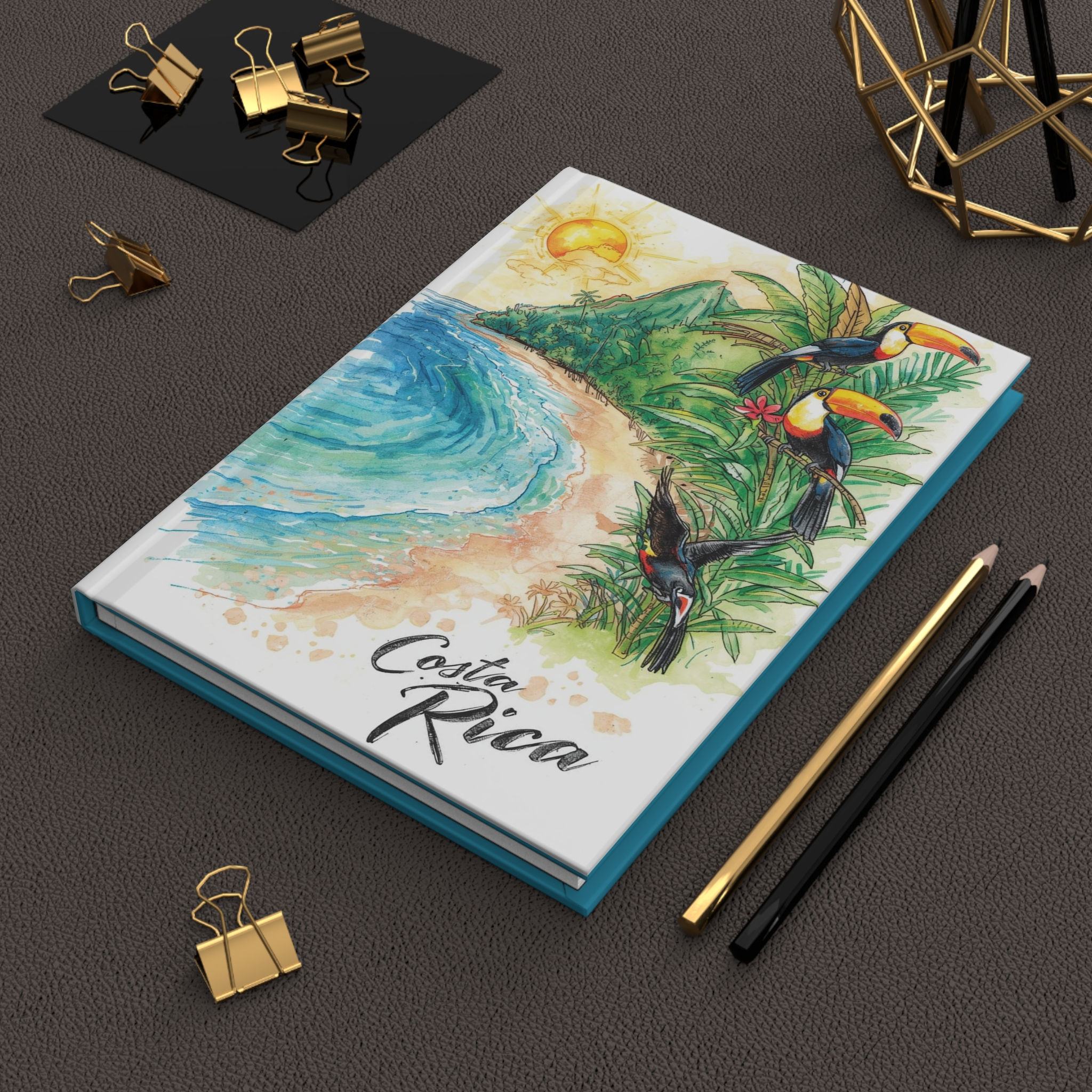 Hardcover Journal Notebook Travel Diary for Costa Rica