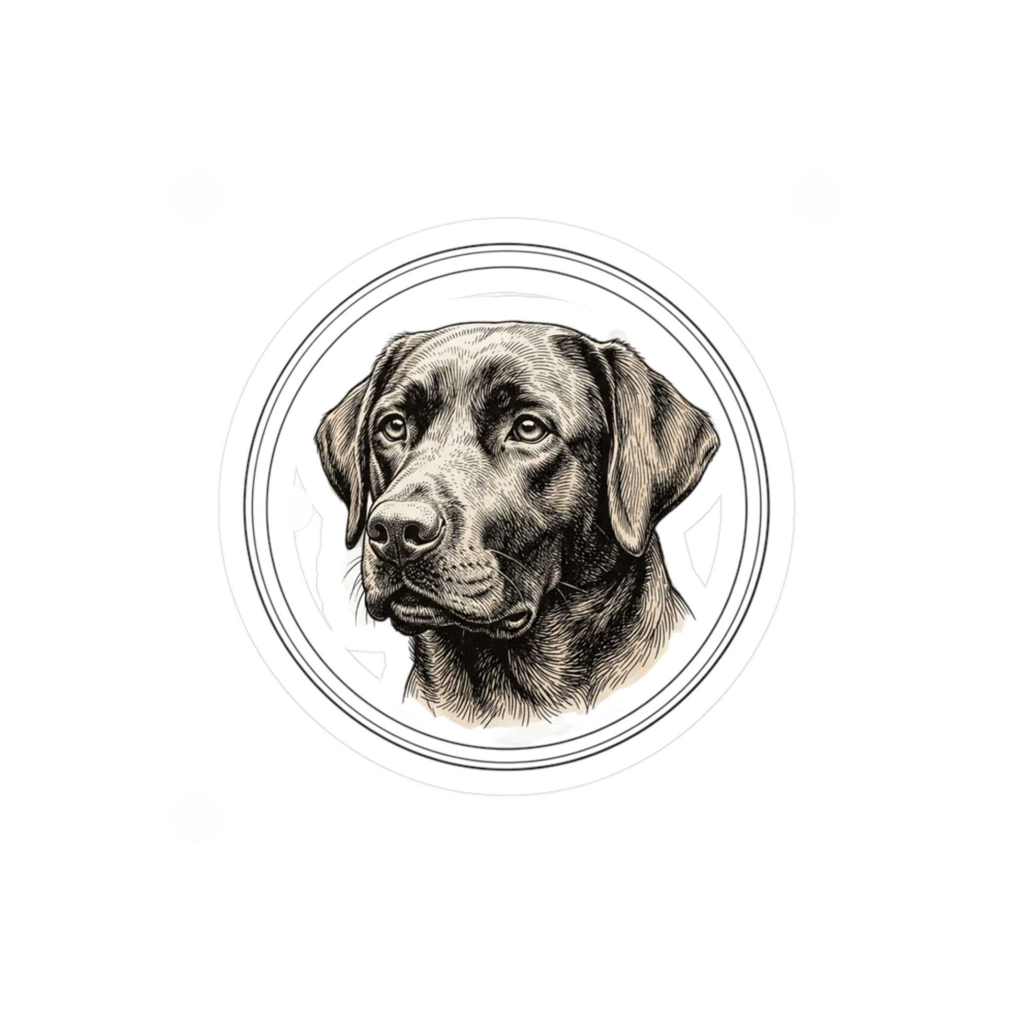 Black Labrador Retriever Dog Vinyl Decal