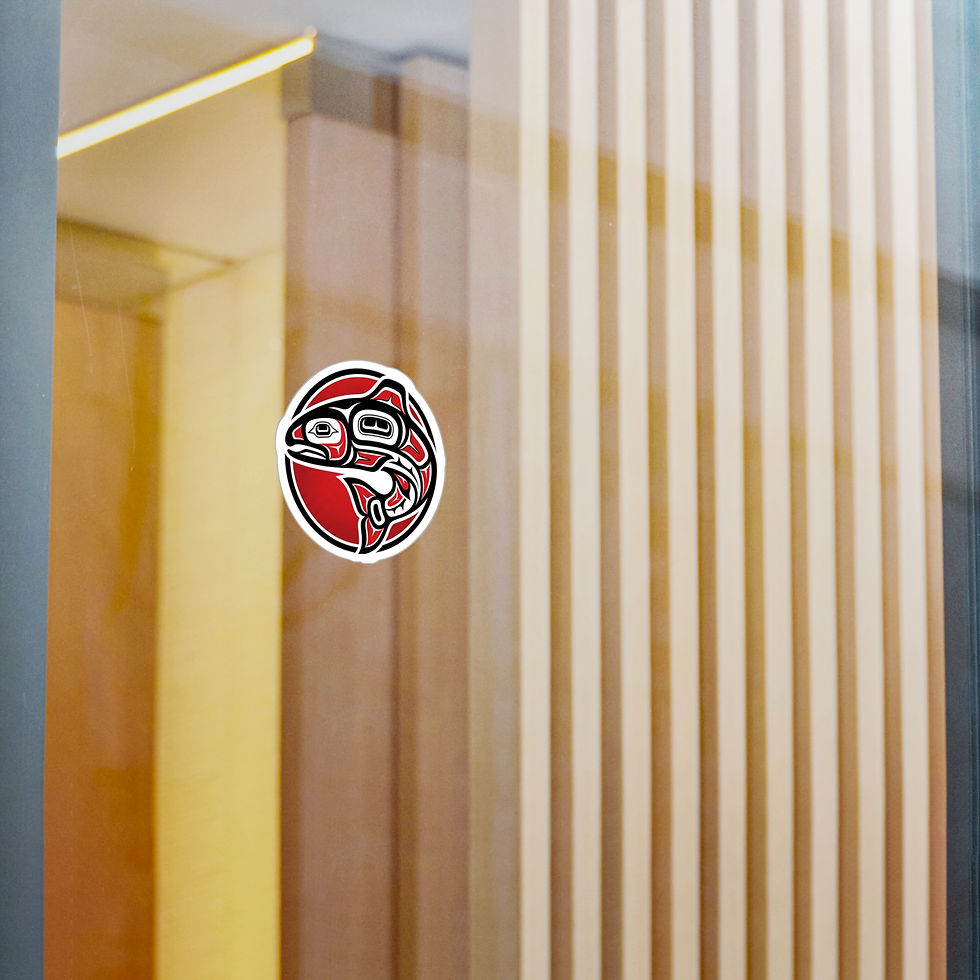 Thumbnail: Pacific Northwest Haida Salmon Vinyl Decal