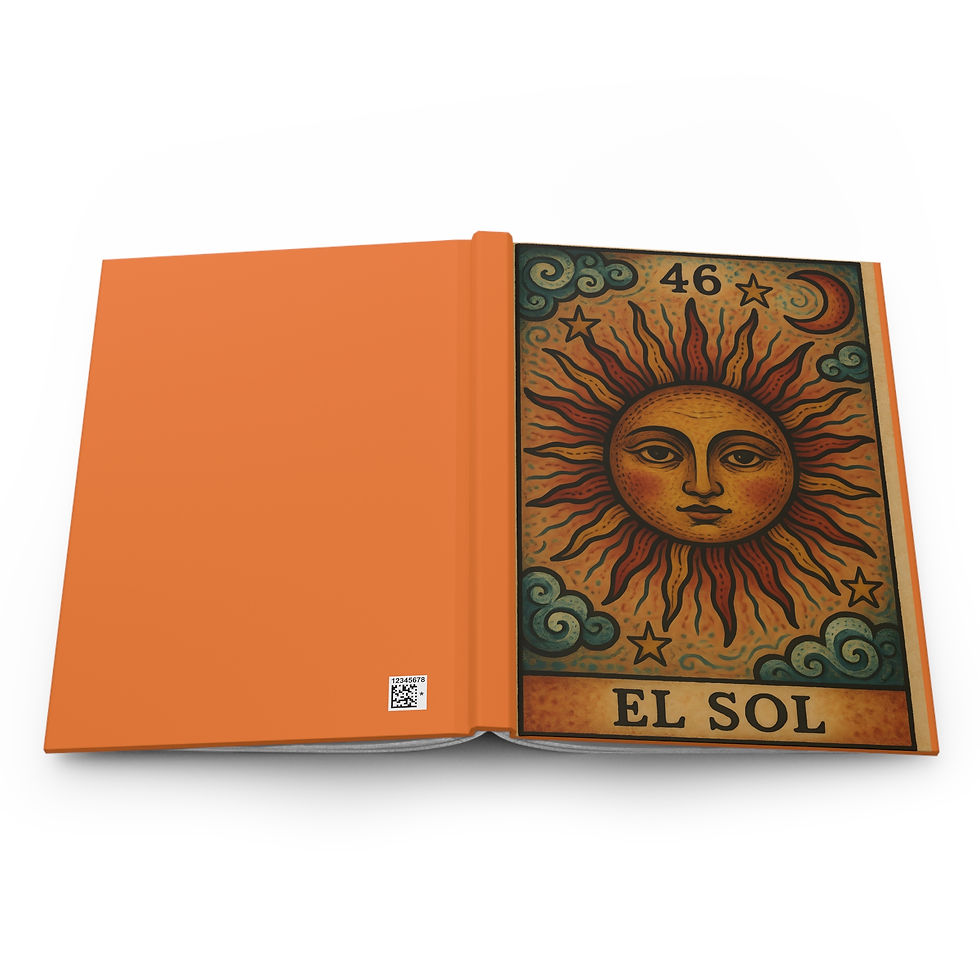 Thumbnail: Loteria-Themed Hardcover Journal Notebook with "El Sol" Cover Art