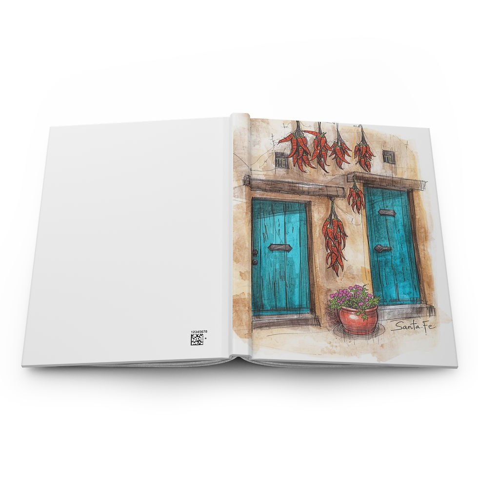 Thumbnail: Hardcover Journal Notebook Travel Diary for Santa Fe, New Mexico