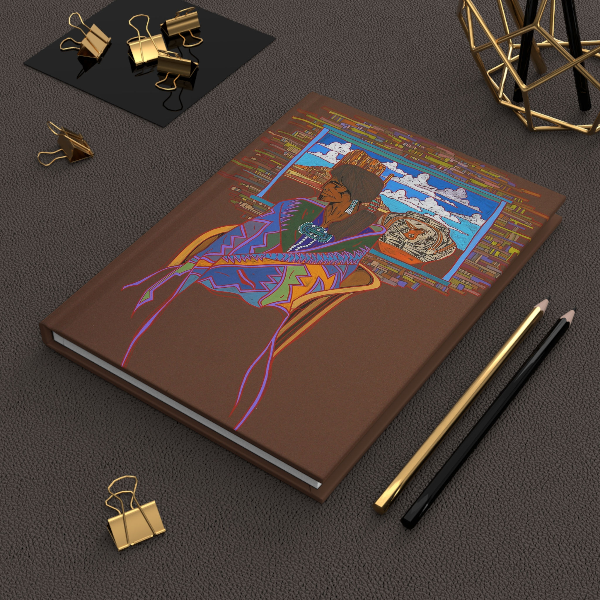 Hardcover Journal With Masculine Amado Pena Jr. Cover Art P8143