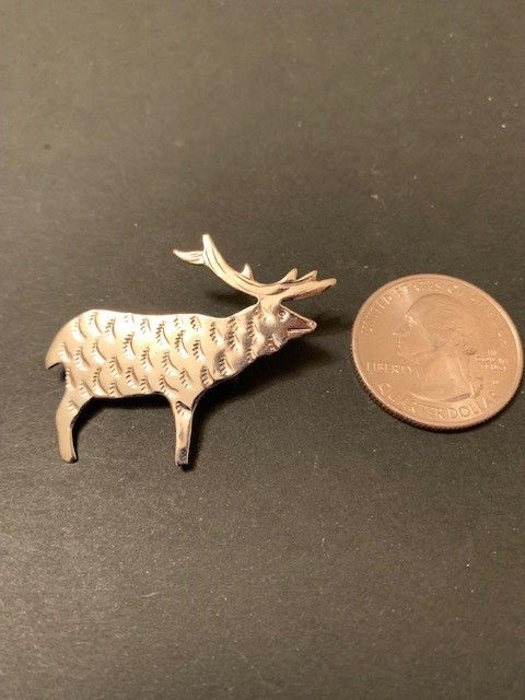 Thumbnail: Navajo Southwest Elk Pin Brooch - 25185
