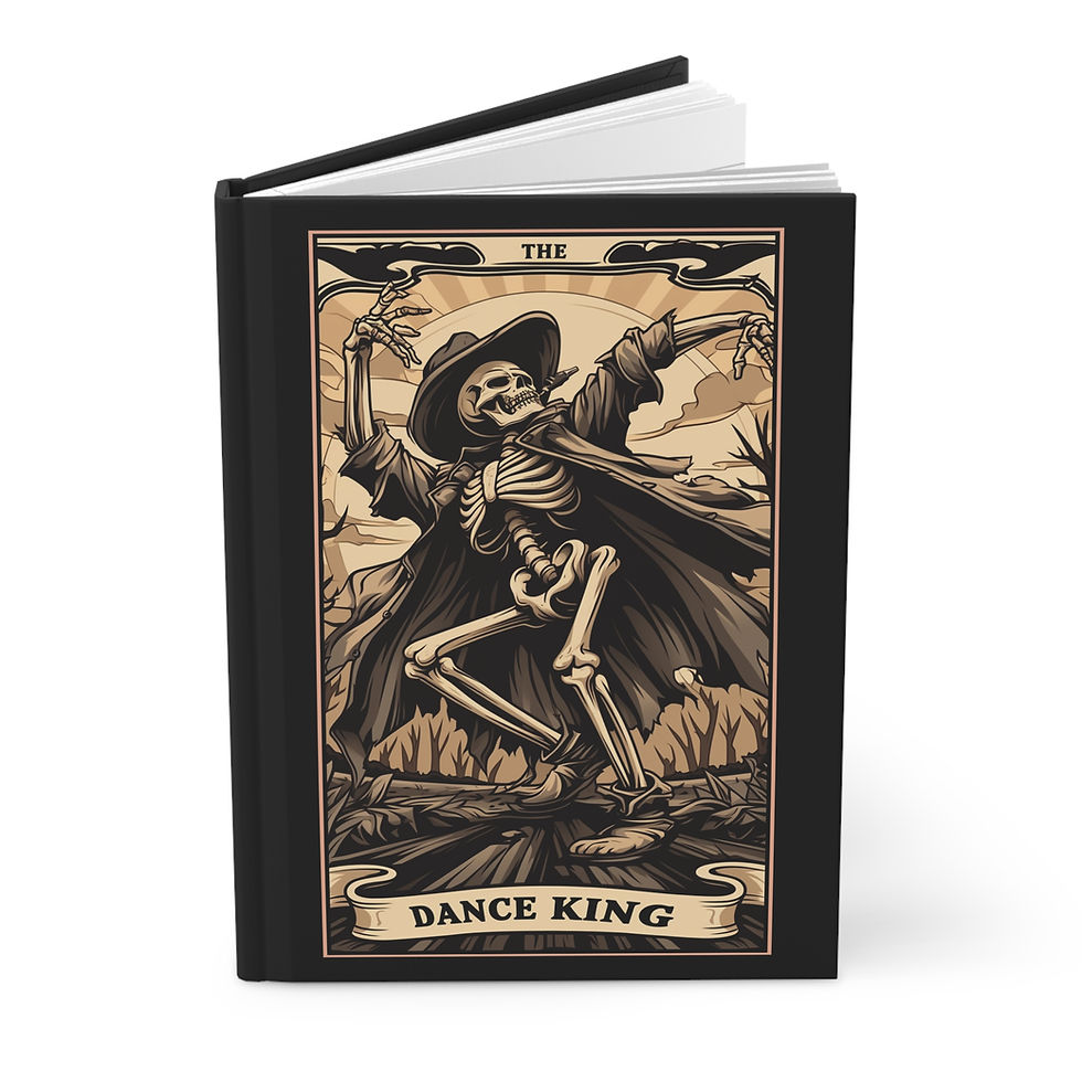Thumbnail: Hardcover Journal Notebook Diary of Day of the Dead-Inspired "The Dance King"
