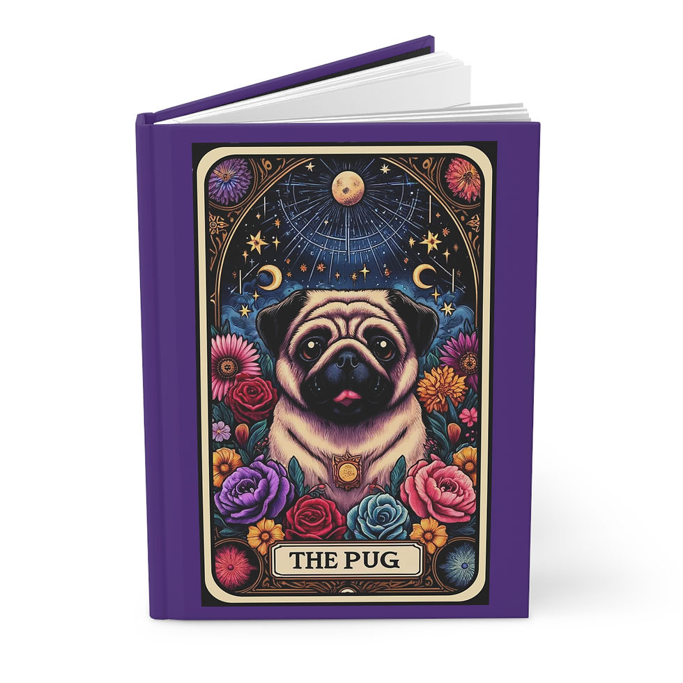 Thumbnail: Pug Lover Journal |  Hardcover Notebook for Pug Owners, Lined Pages