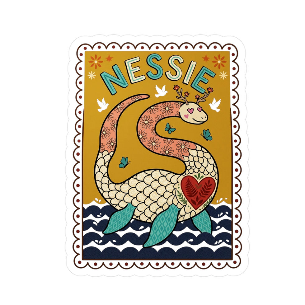 Thumbnail: Colorful Loch Ness Monster "Nessie"  Vinyl Decal