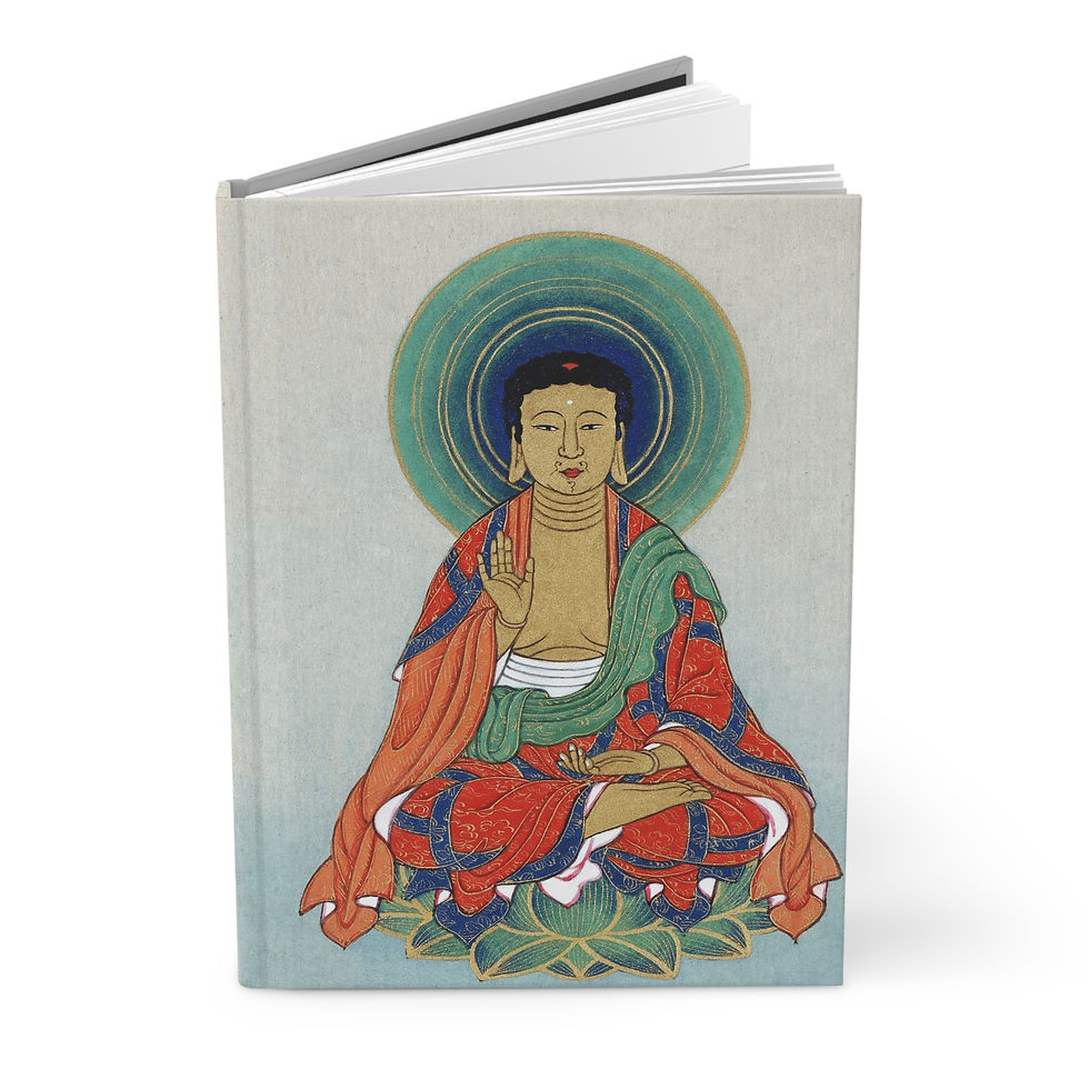 Thumbnail: Hardcover Journal Notebook Diary of Buddha in Meditation