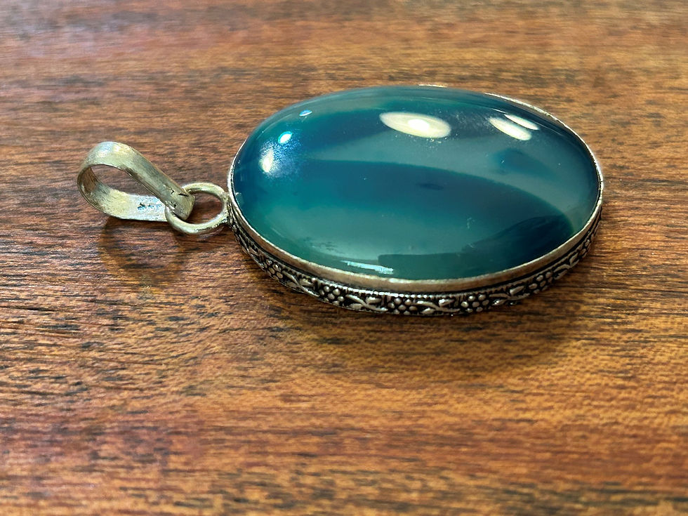 Thumbnail: Botswana Agate Pendant in Sterling Silver 27125