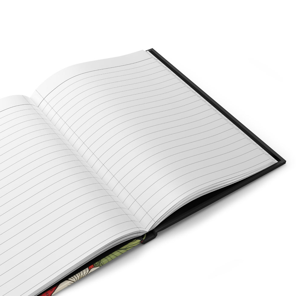 Thumbnail: Hardcover Journal Notebook with Juicy Strawberries
