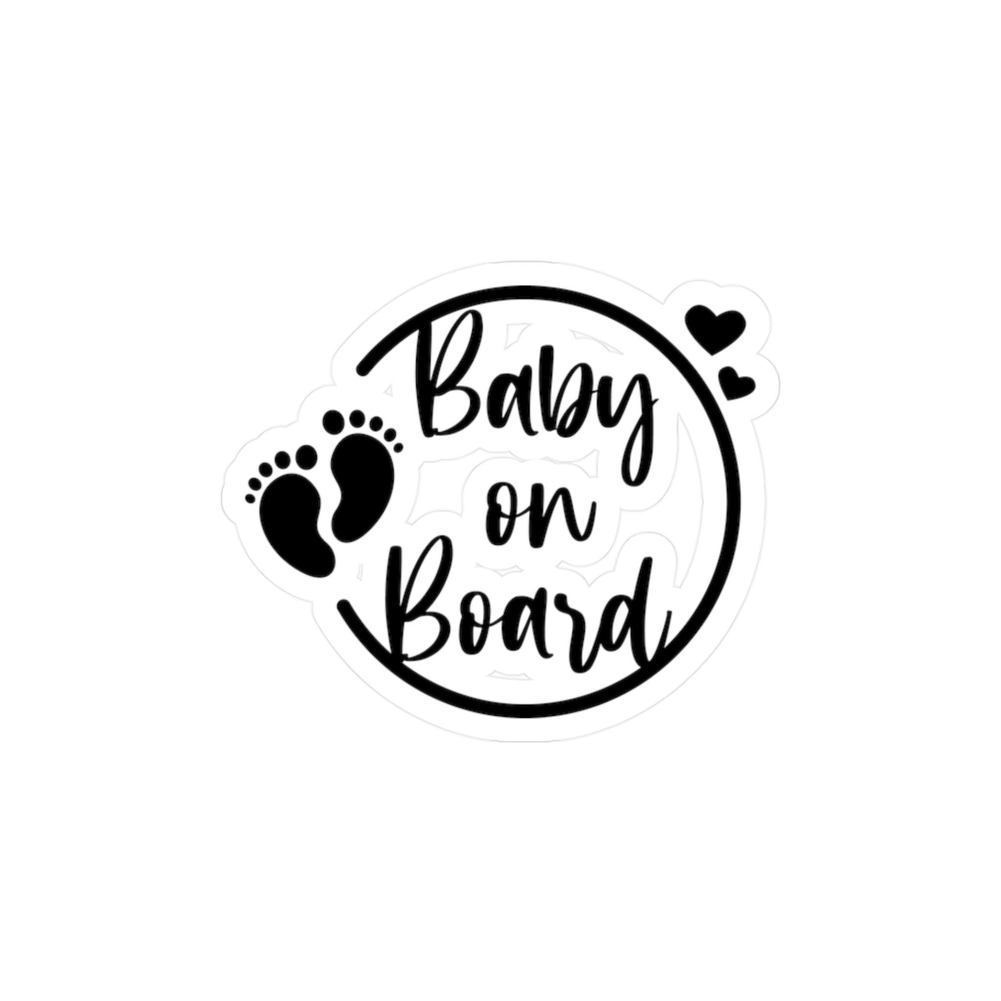 Sweet "Baby On Board" Vinyl Decal Sticker Bumper Sticker for Car