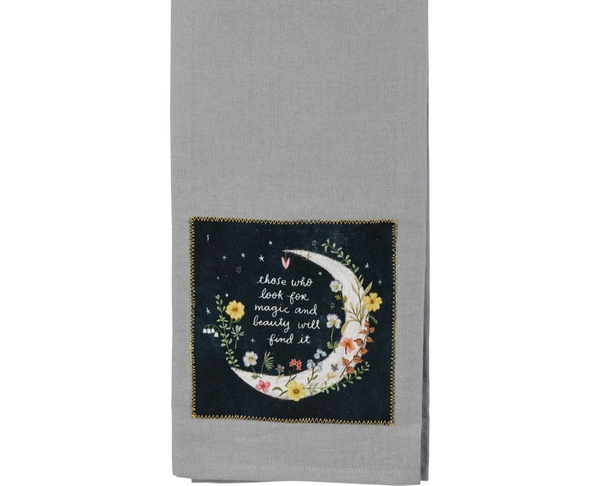 Kitchen Towel with "Those Who Look for Magic and Beauty Will Find It" 27996