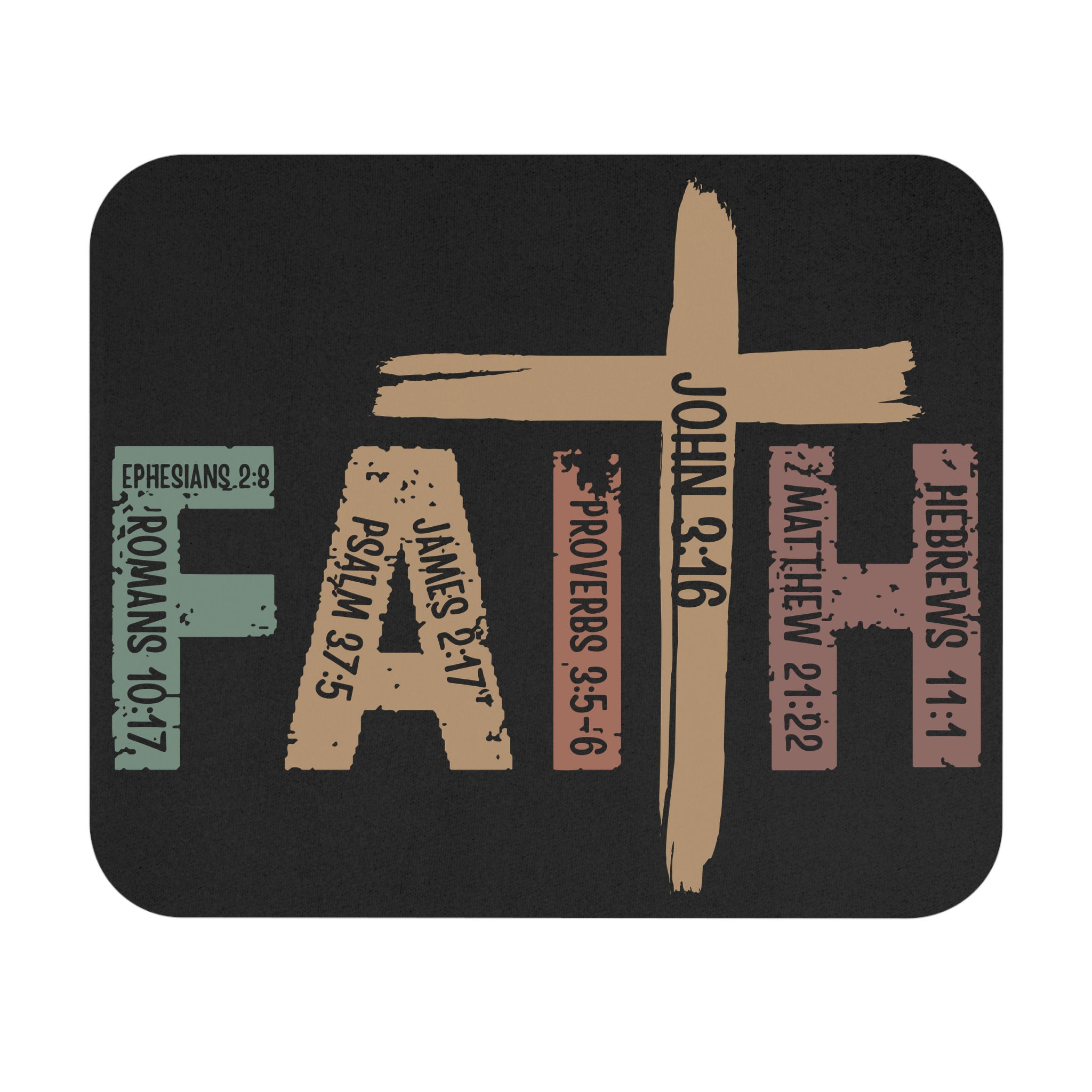 Computer Mouse Pad with "Faith" Proverbs and Psalms