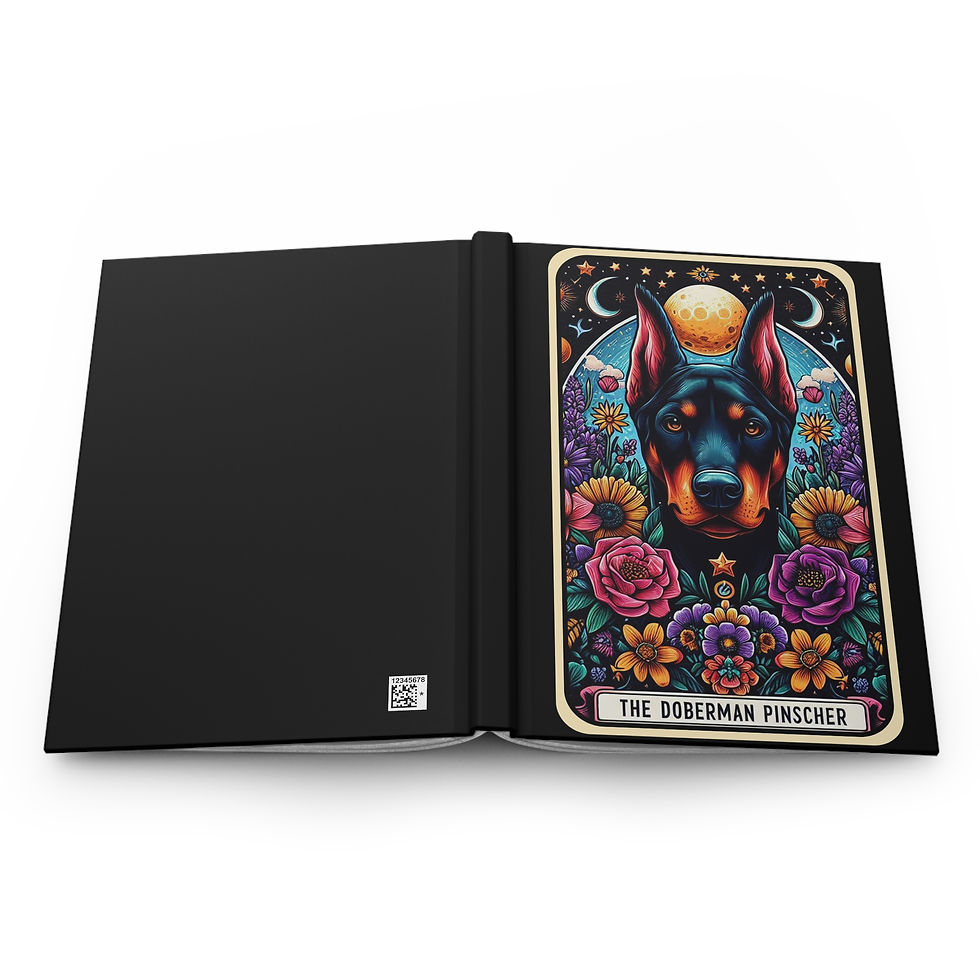 Thumbnail: Doberman Pinscher Hardcover Journal, Notebook, Diary, Gift for Dobie Lovers