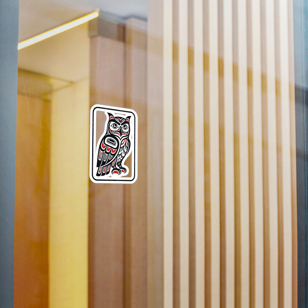 Thumbnail: Pacific Northwest Haida Owl Vinyl Decal