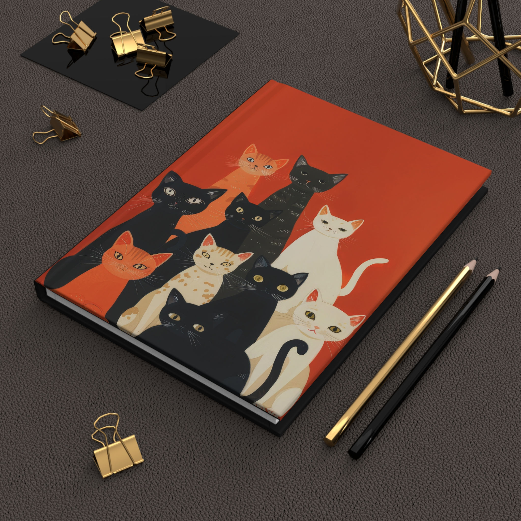 Hardcover Journal Diary Notebook for Serious Cat Lovers