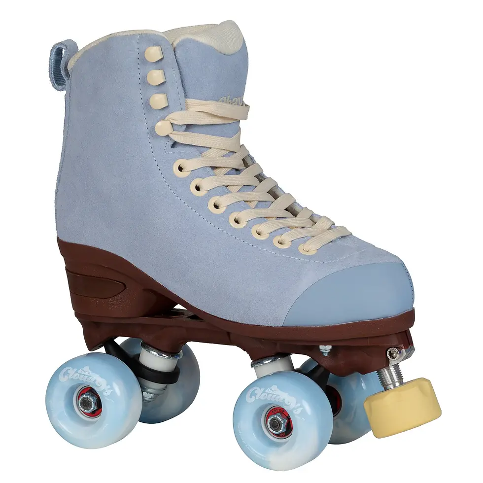 Thumbnail: stock image of side view light blue CHAYA Melrose Elite roller skate