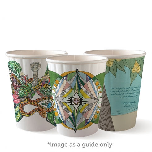 BIOHOT CUP D/WALL ART 12OZ (40/1000)