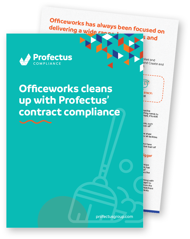Officeworks cleans up with Profectus’ contract compliance