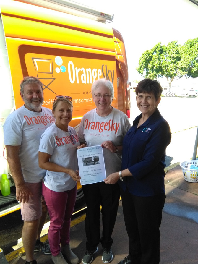 Orange Sky Homeless Appreciation Certificate