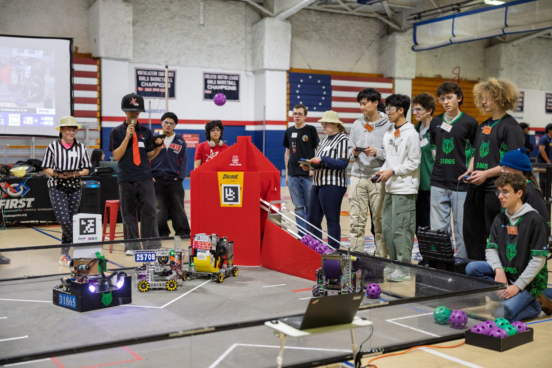 Robot in match action