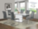 Thumbnail: Butterfly Leaf Extending Glass - Dining Table T2-01