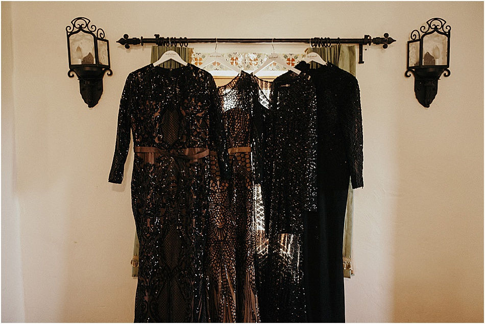 Black Bridesmaids dresses