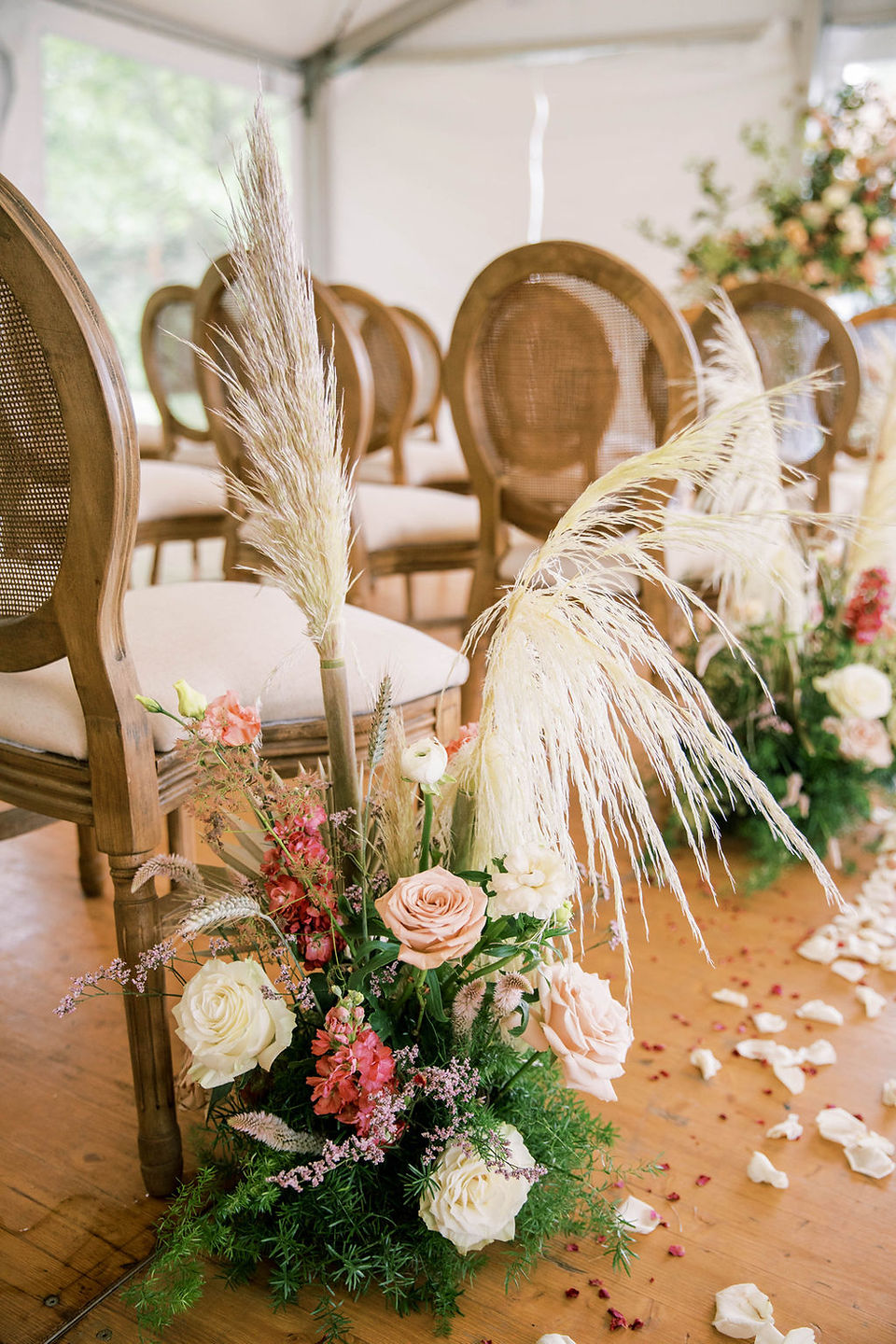 Wedding Ceremony Aisle Floral
