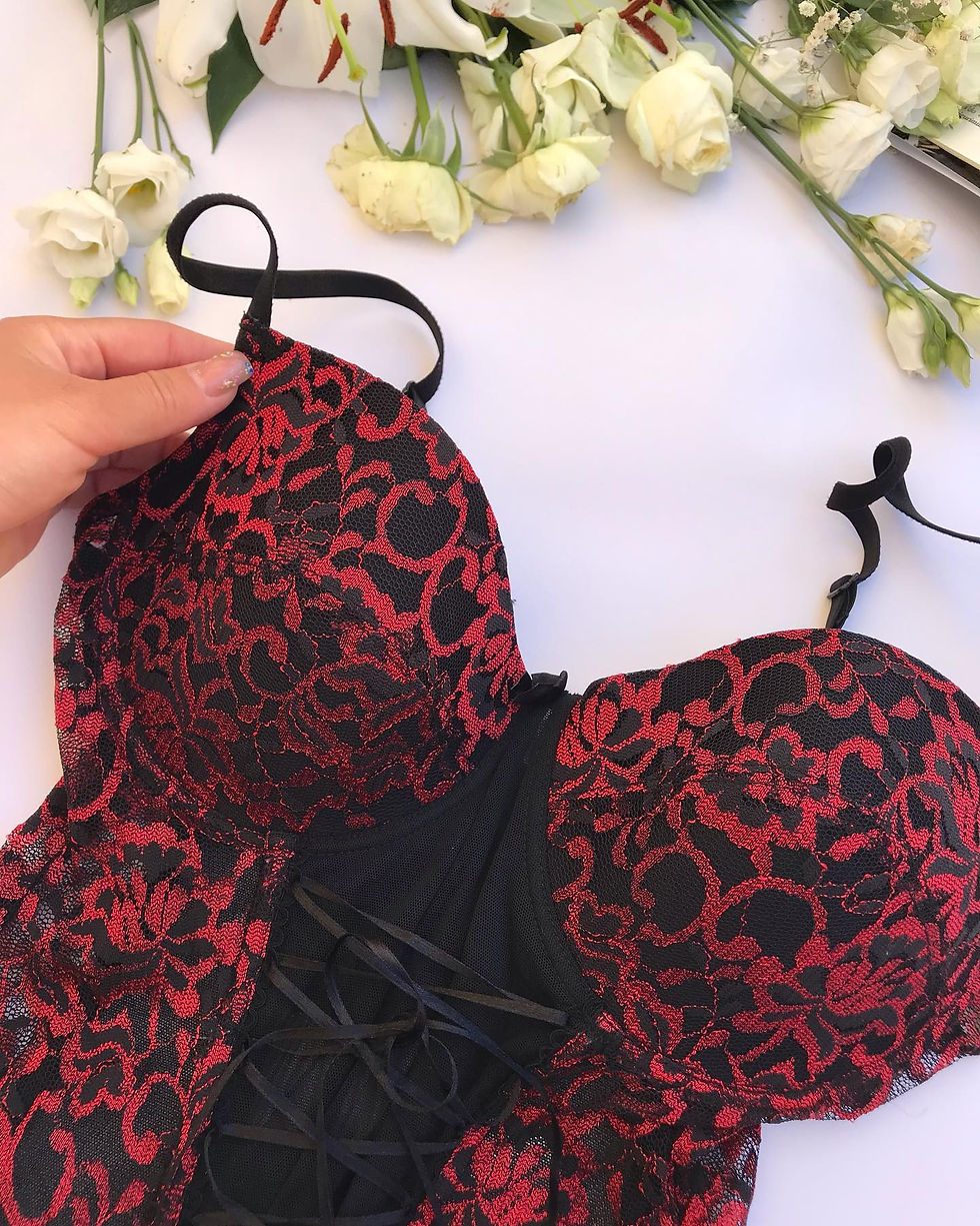 Thumbnail: Red & Black Bustier