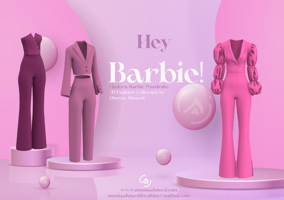 barbie movie, barbie fashion, 3D barbie, 3d fashion designer, CLO 3D fashion designer, CLO 3D fashion, 3D fashion, digital barbie, digital fashion, virtual fashion designer, fashion designer in egypt, fashion designer in UAE, fashion designer in GCC, fashion designer, 3D fashion, 3D artist, 3D clothes, 3D apparel designer