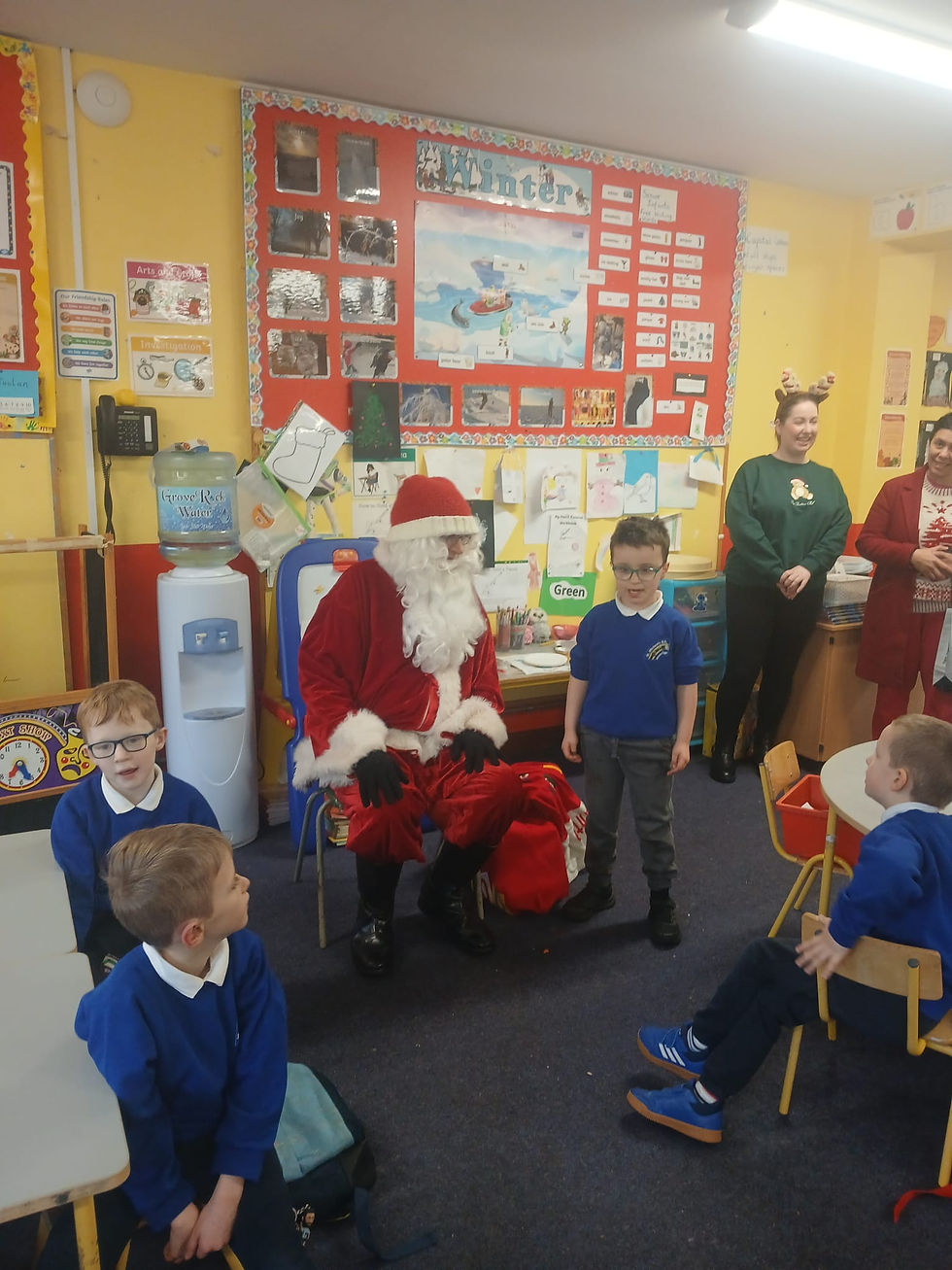 Santy in our classroom