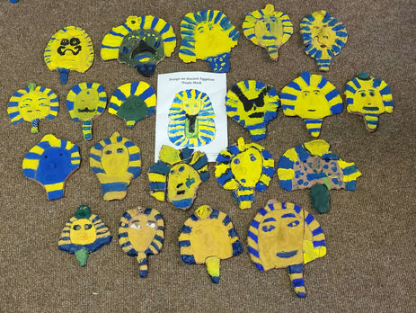 Our Finished Pharaoh Masks