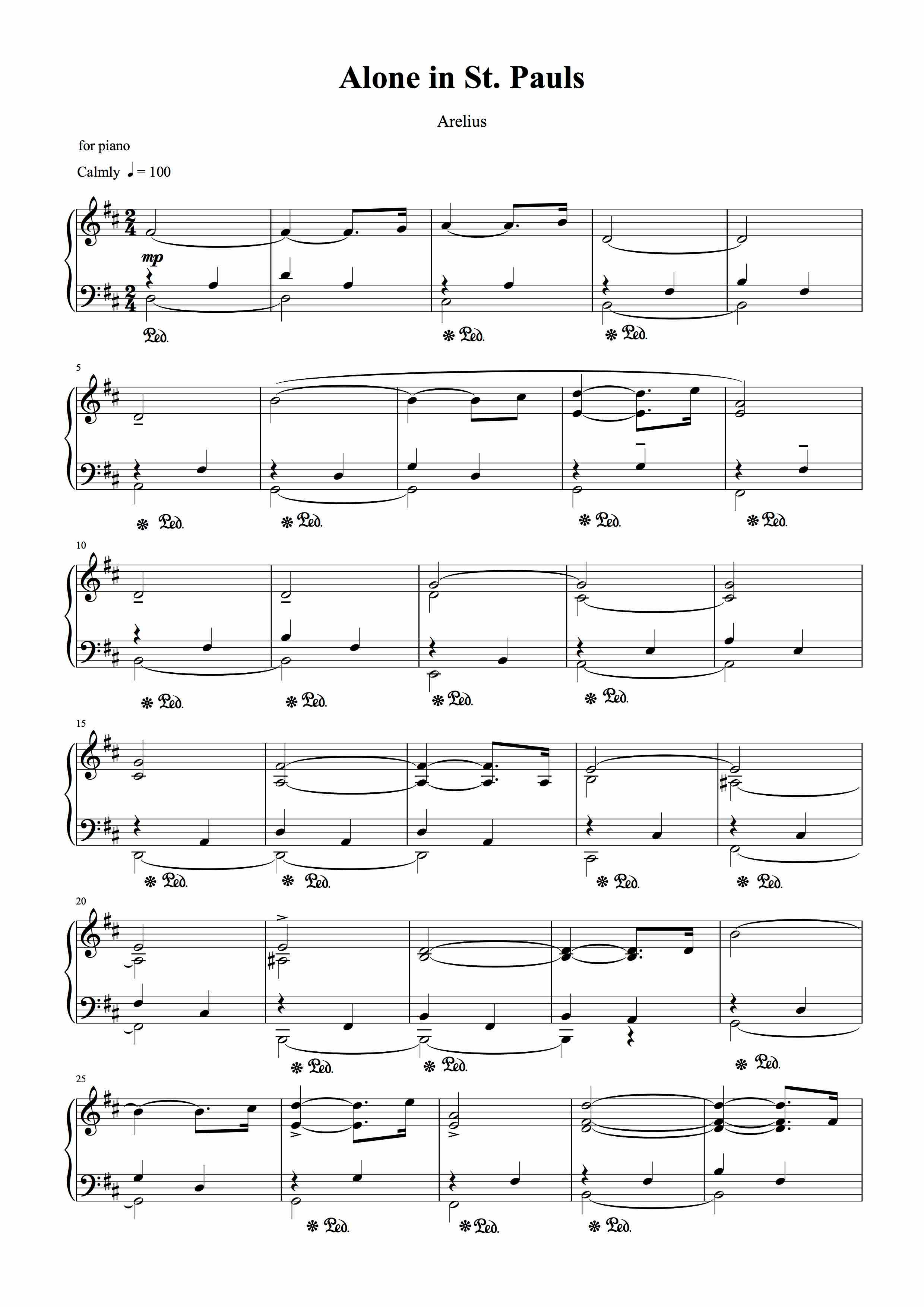 Alone in St. Pauls - Pano Solo by Arelius