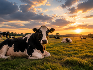 Do cows really lie down before it rains?
