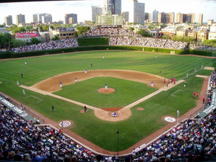 Summer heat at MLB baseball game.