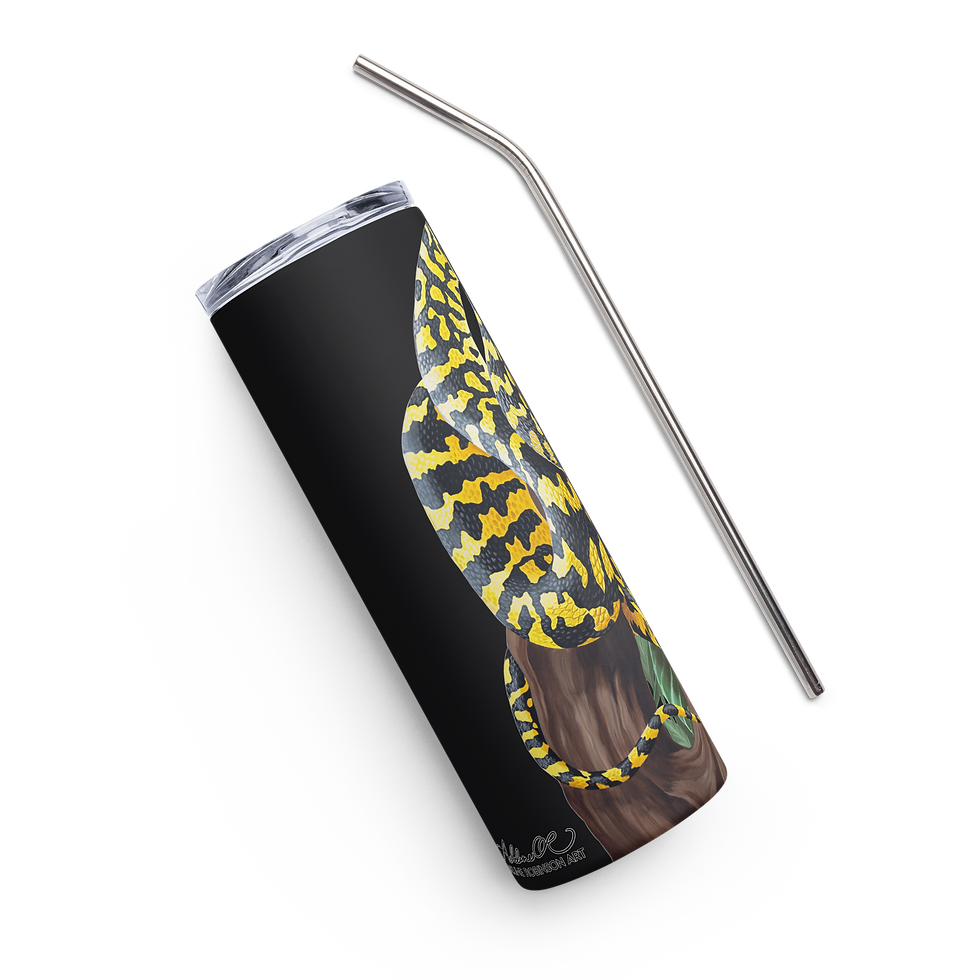 Thumbnail: Jungle Carpet Python Stainless Steel Tumbler