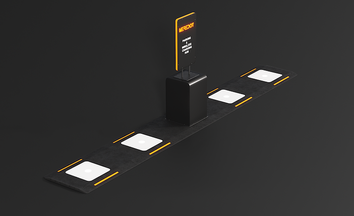 Charging Station With Pads Either Side Of Station