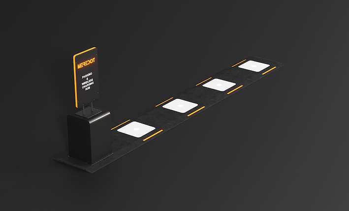 Charging Station With Pads In A Row