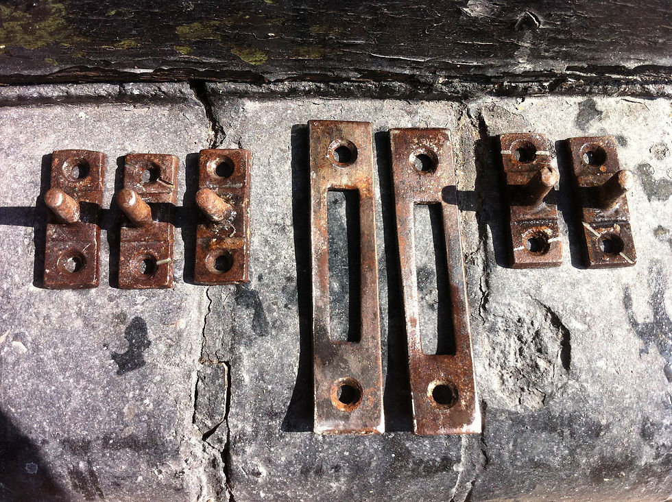 Metal door hardware
