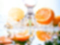 Vitamin c set iv drip orange fruit therapy infusion treatment concept.doctor use treatment
