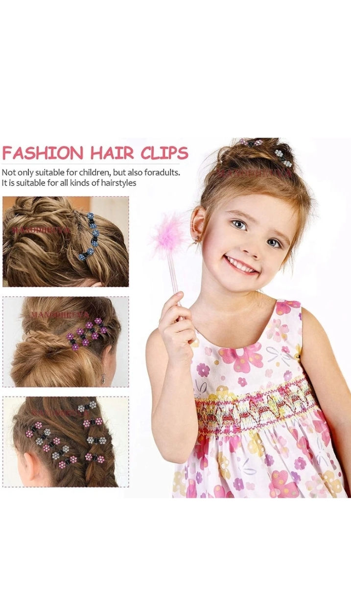 Thumbnail: Ston Mini flower hair claws clips