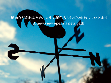 風向きが変わるとき、  人生の景色も少しずつ変わっていきます