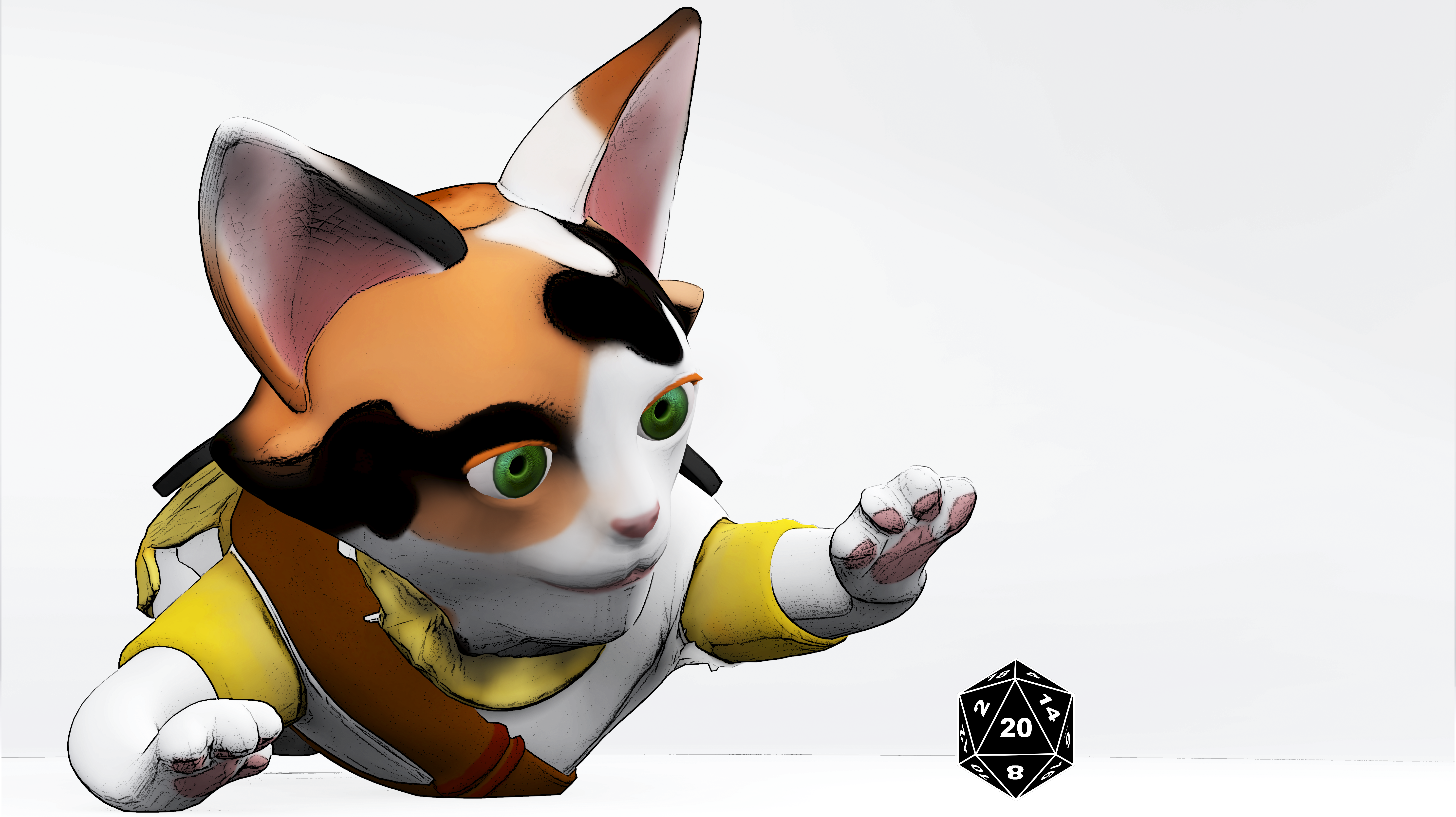 Dungeons and Dragons - "Roll that dice" - Postcard