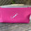 Thumbnail: Hot Pink "All we need is Love" vegan leather clutch with Po