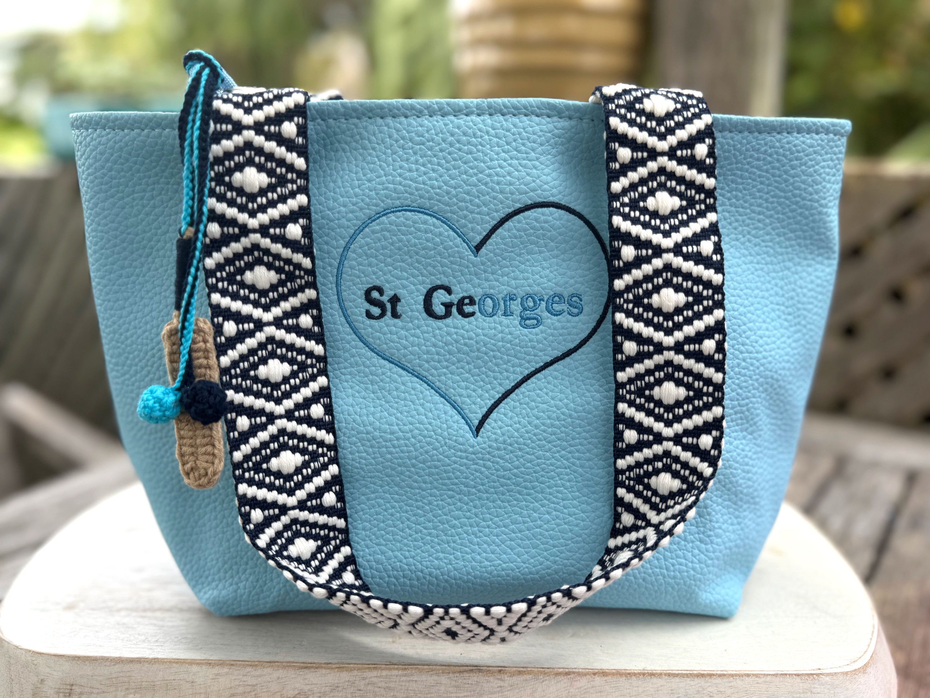 Handmade Bag Charm- St. George's