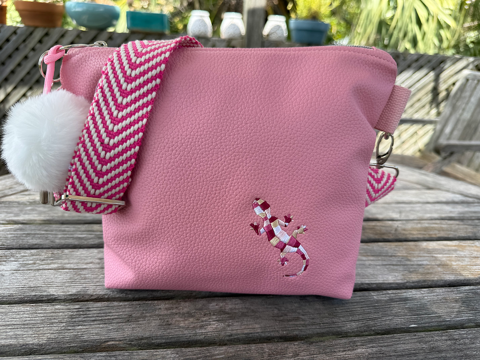 Light pink Lizard Crossbody