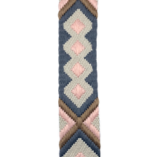 Pink & grey abstract cotton 1.5 inch strap